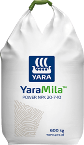 Nawóz YaraMila Power 20-7-10 Yara Mila 600kg Big Bag